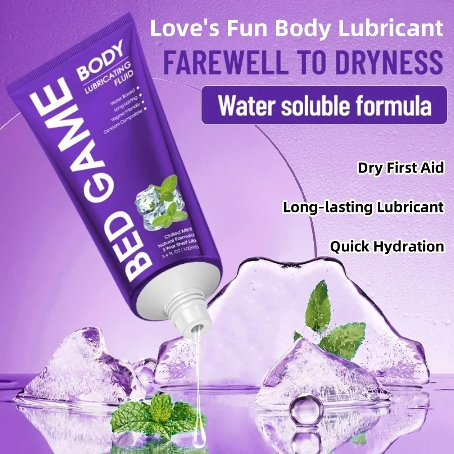 2PCS 100ml adult sexual lubricant with different fruit flavors, long-lasting moisturizing and lubricating lubricant for sex toys